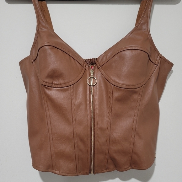 Guess Danessa PU Bustier Size Large - Picture 4 of 13